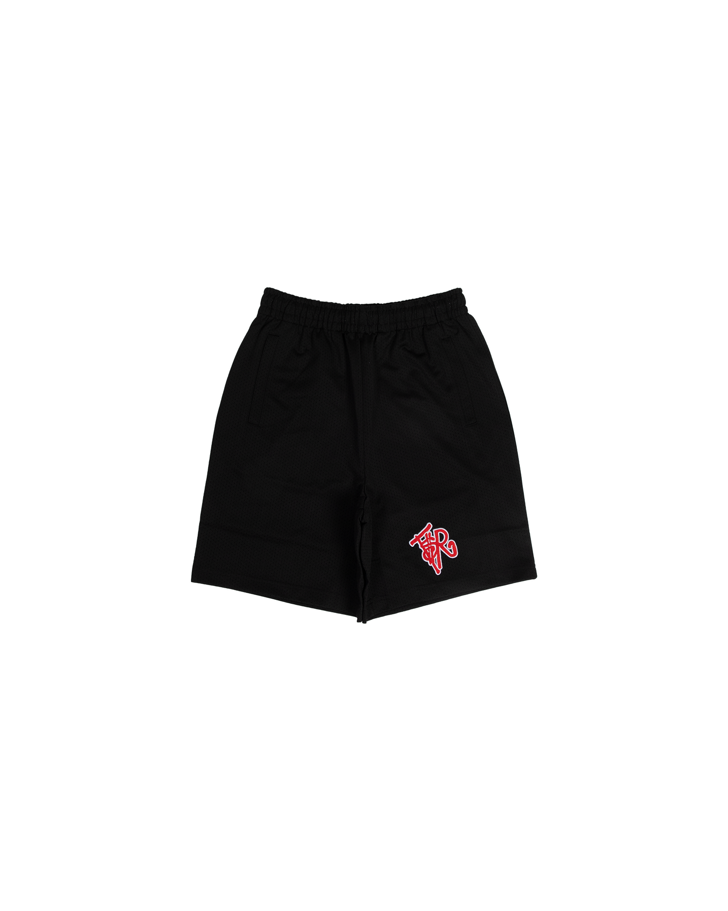 BLACK/ RED MESH SHORTS
