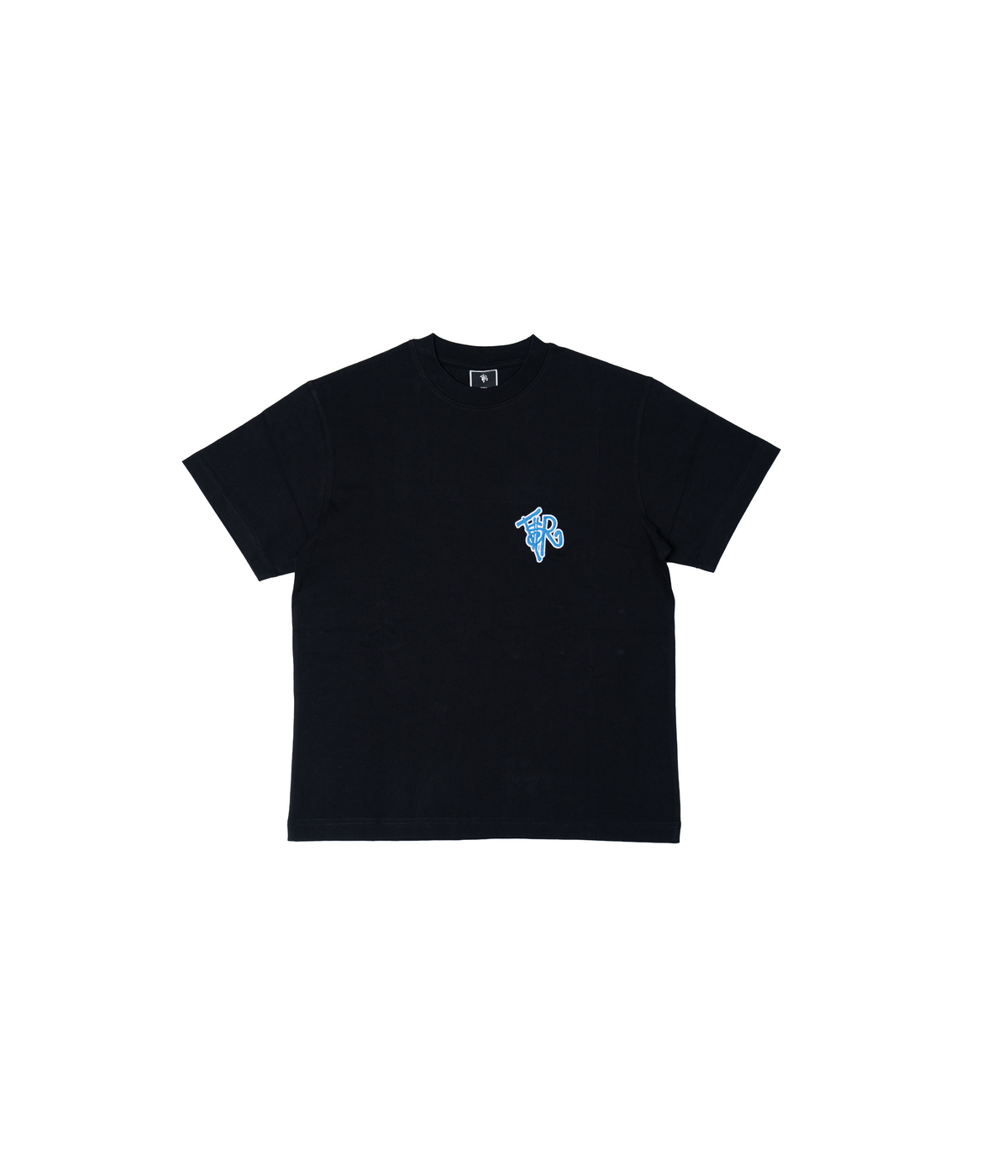 BLACK/ BLUE TEE