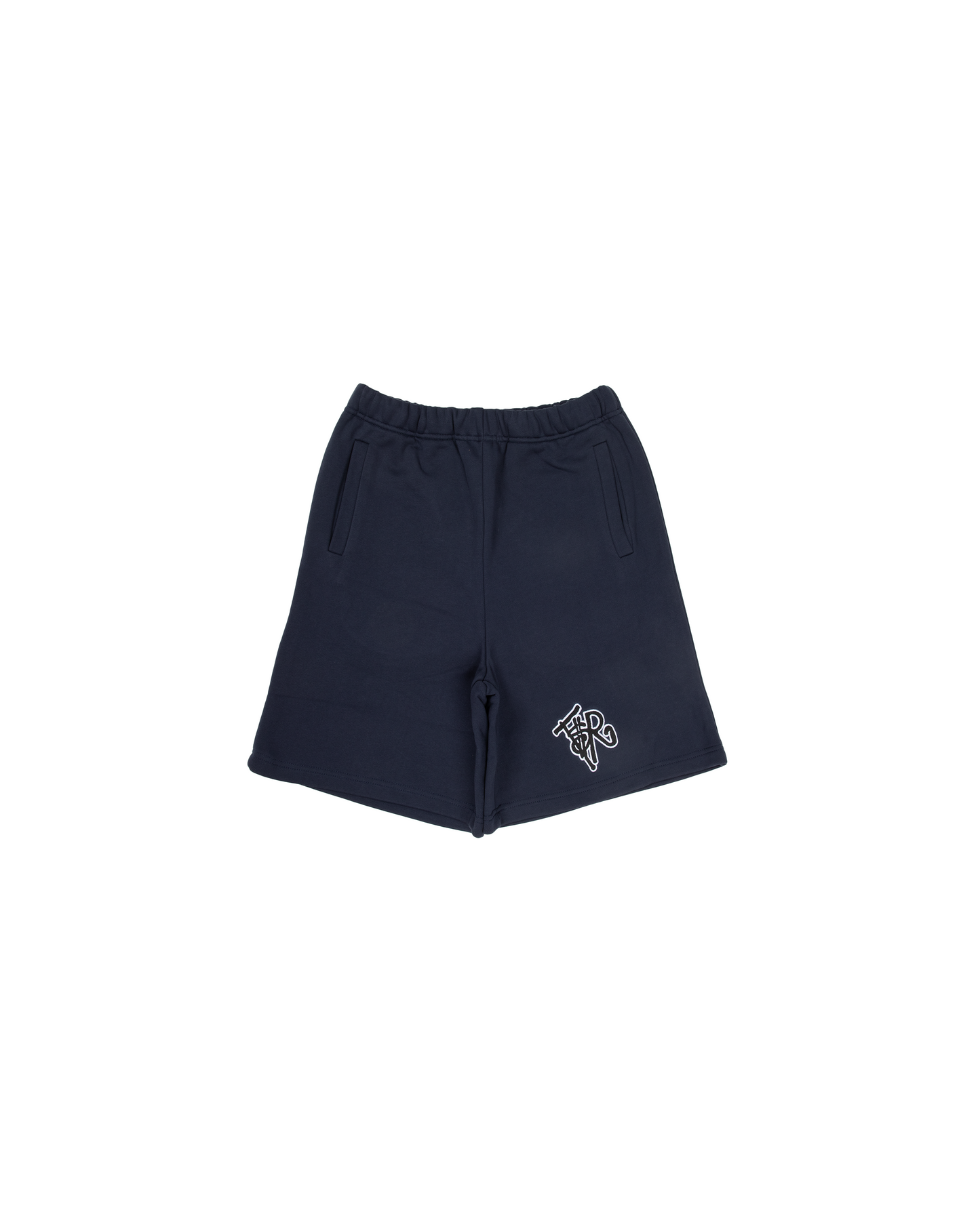 NAVY/ BLACK SWEATSHORTS