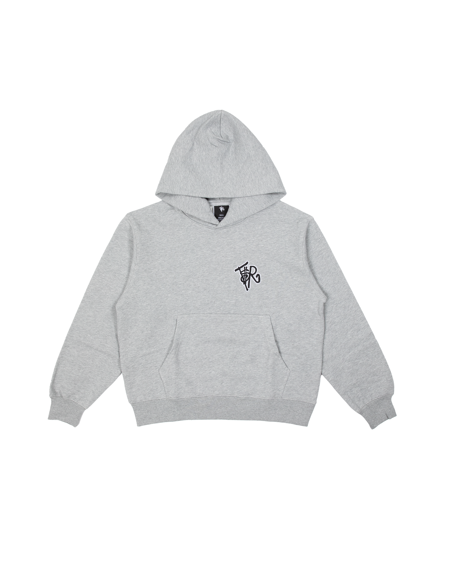 GREY/ BLACK HOODED SWEATSHIRT