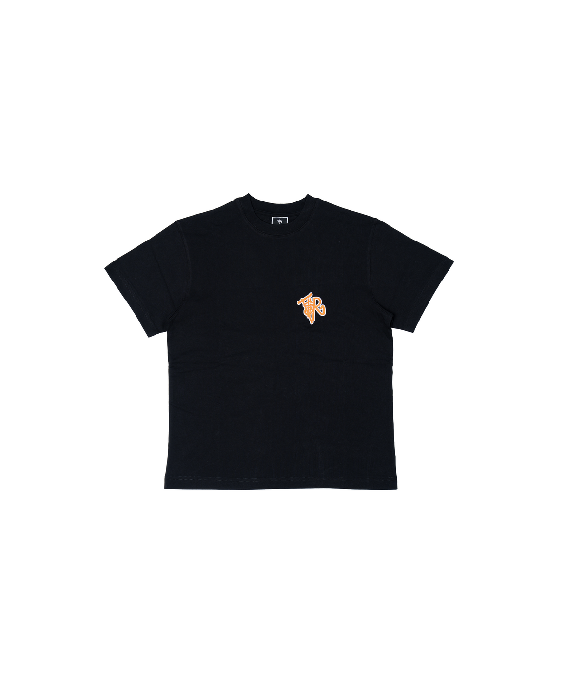 BLACK/ ORANGE TEE