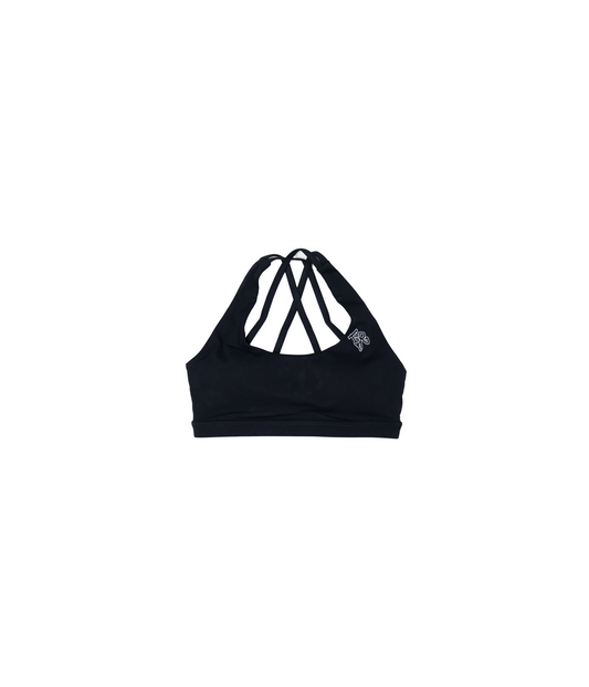 BLACK/ BLACK SPORTS BRA
