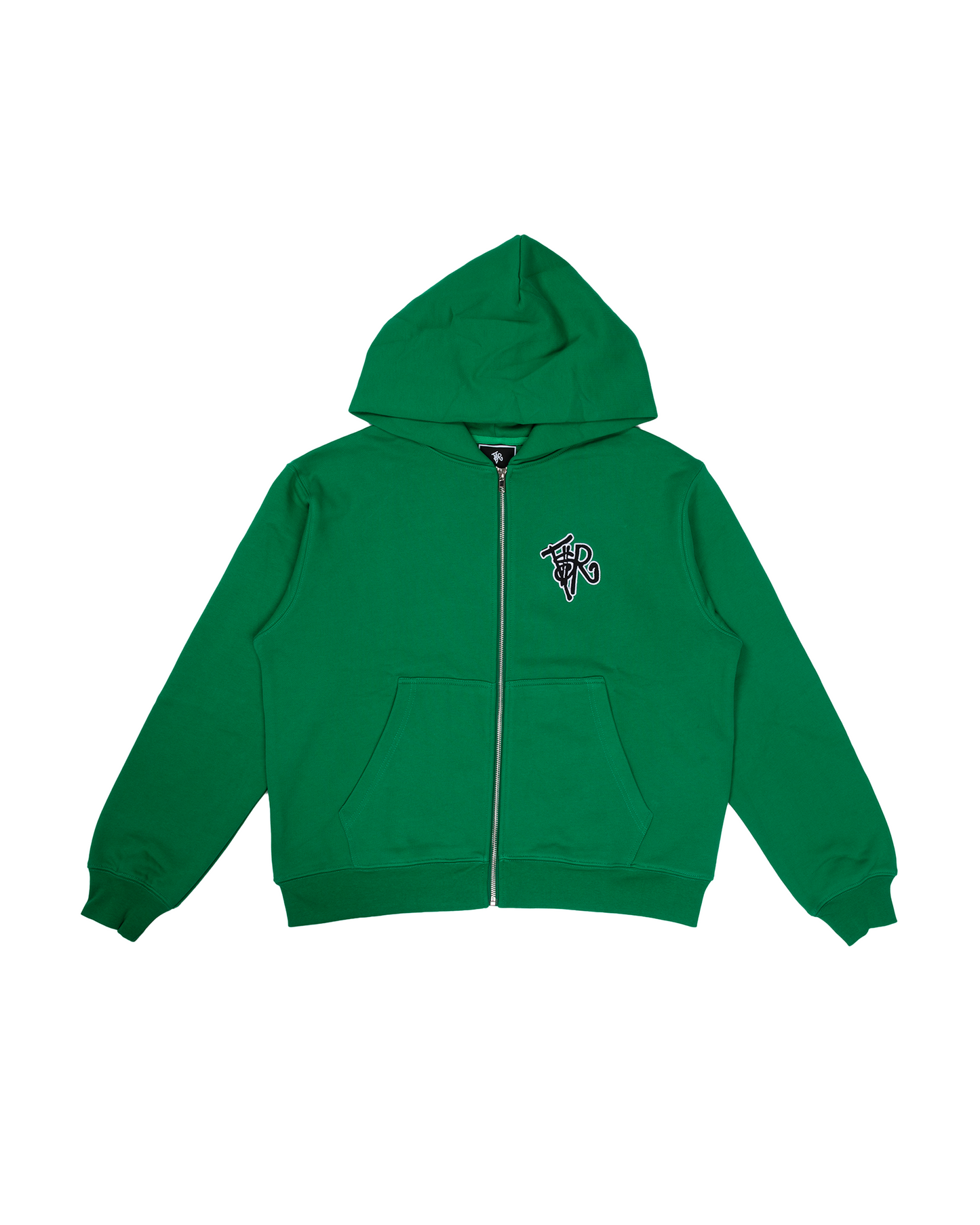 GREEN/ BLACK ZIP UP JACKET