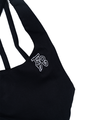 BLACK/ BLACK SPORTS BRA