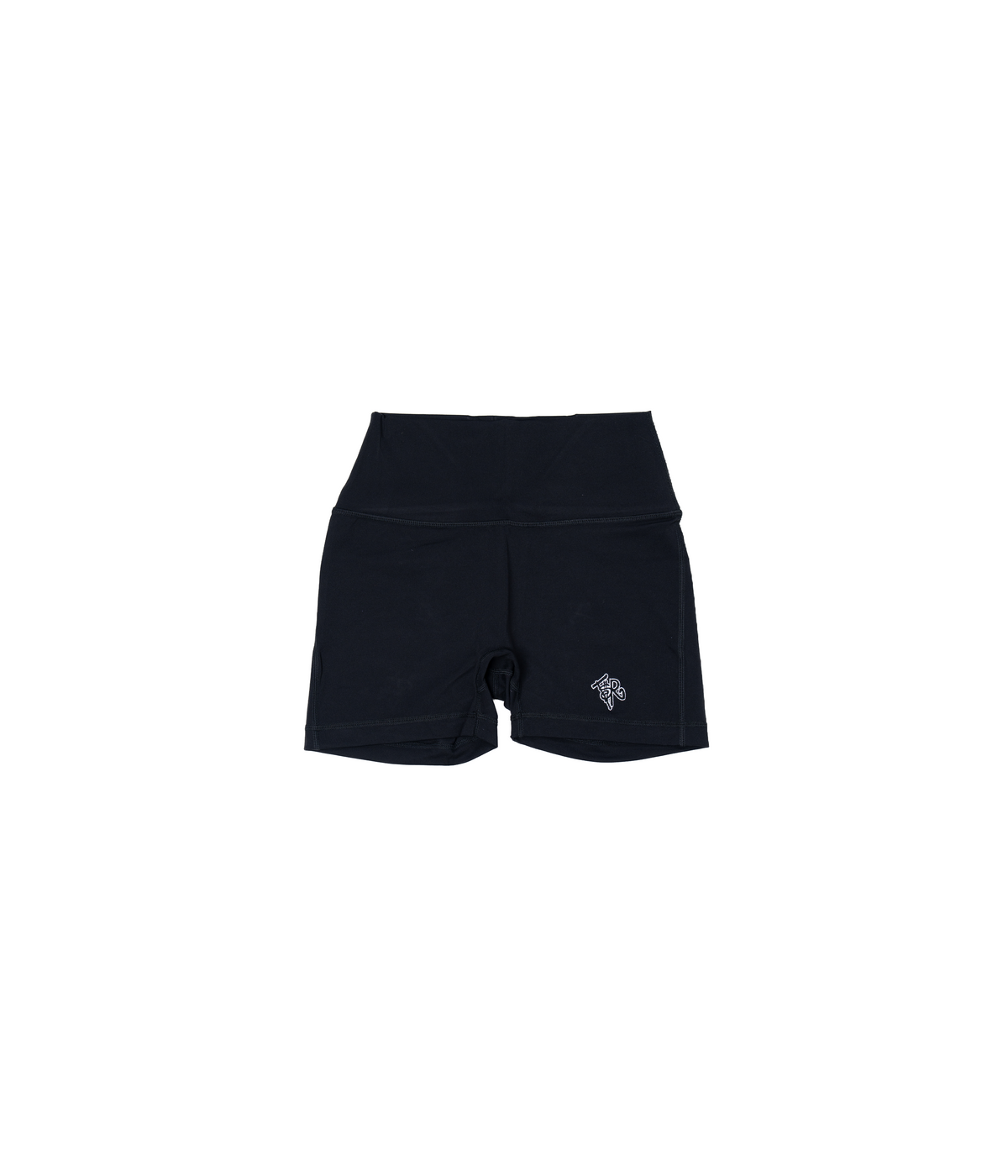 BLACK/ BLACK BIKER SHORTS