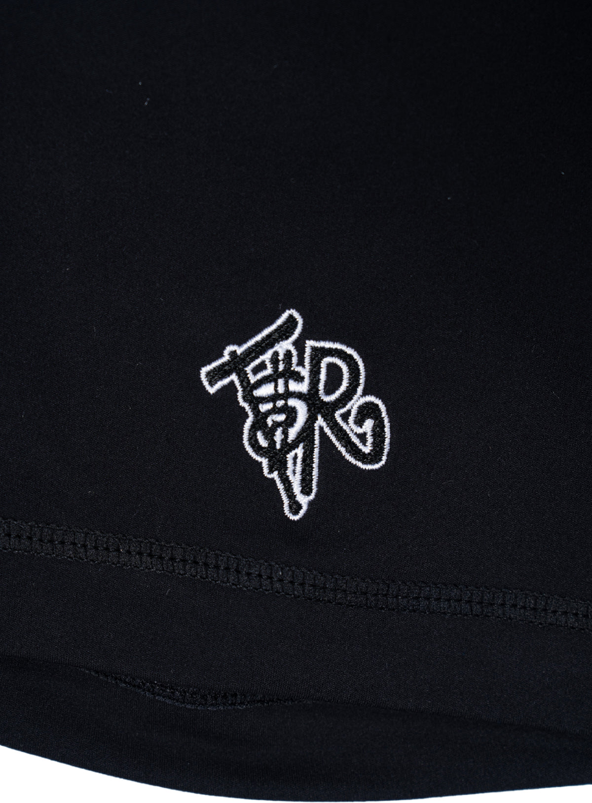 BLACK/ BLACK BIKER SHORTS